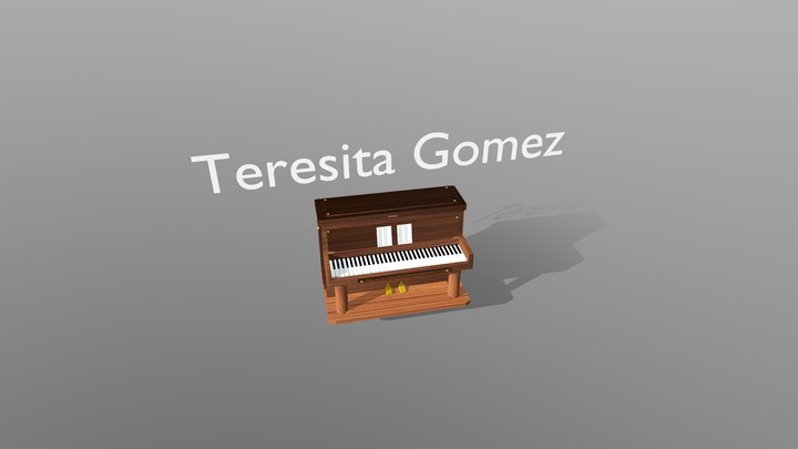Piano Teresita Gomez 3D Model