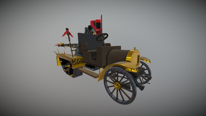 Camion à la "MadMax" 3D Model