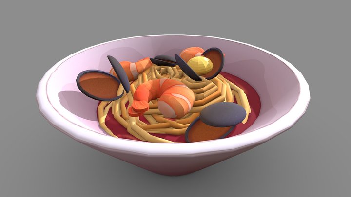 Noodle Bow 3D Model