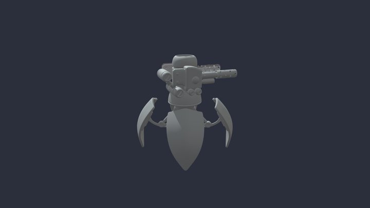 Perimeter Sentry Bot 3D Model