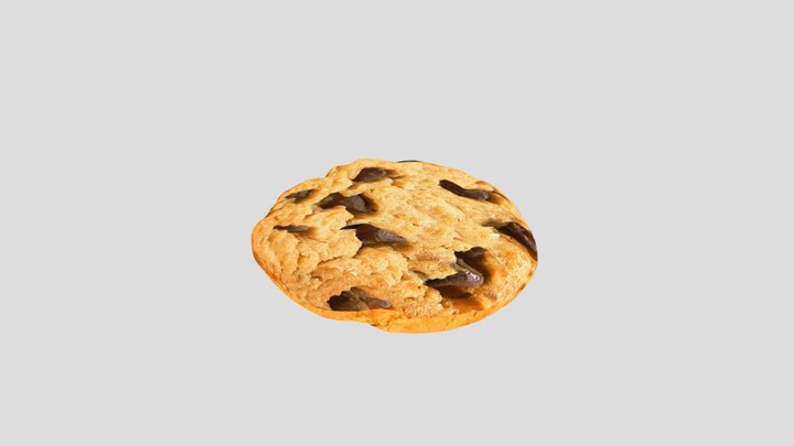 Galleta De Chocolate Individual 3D Model