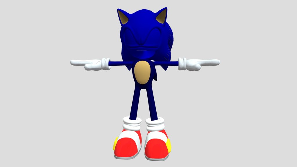 Modern Style Movie Sonic Normal Shoes