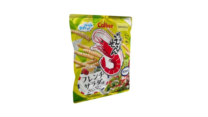 Calbee Shrimp Chips Salad Flavor 3D Model