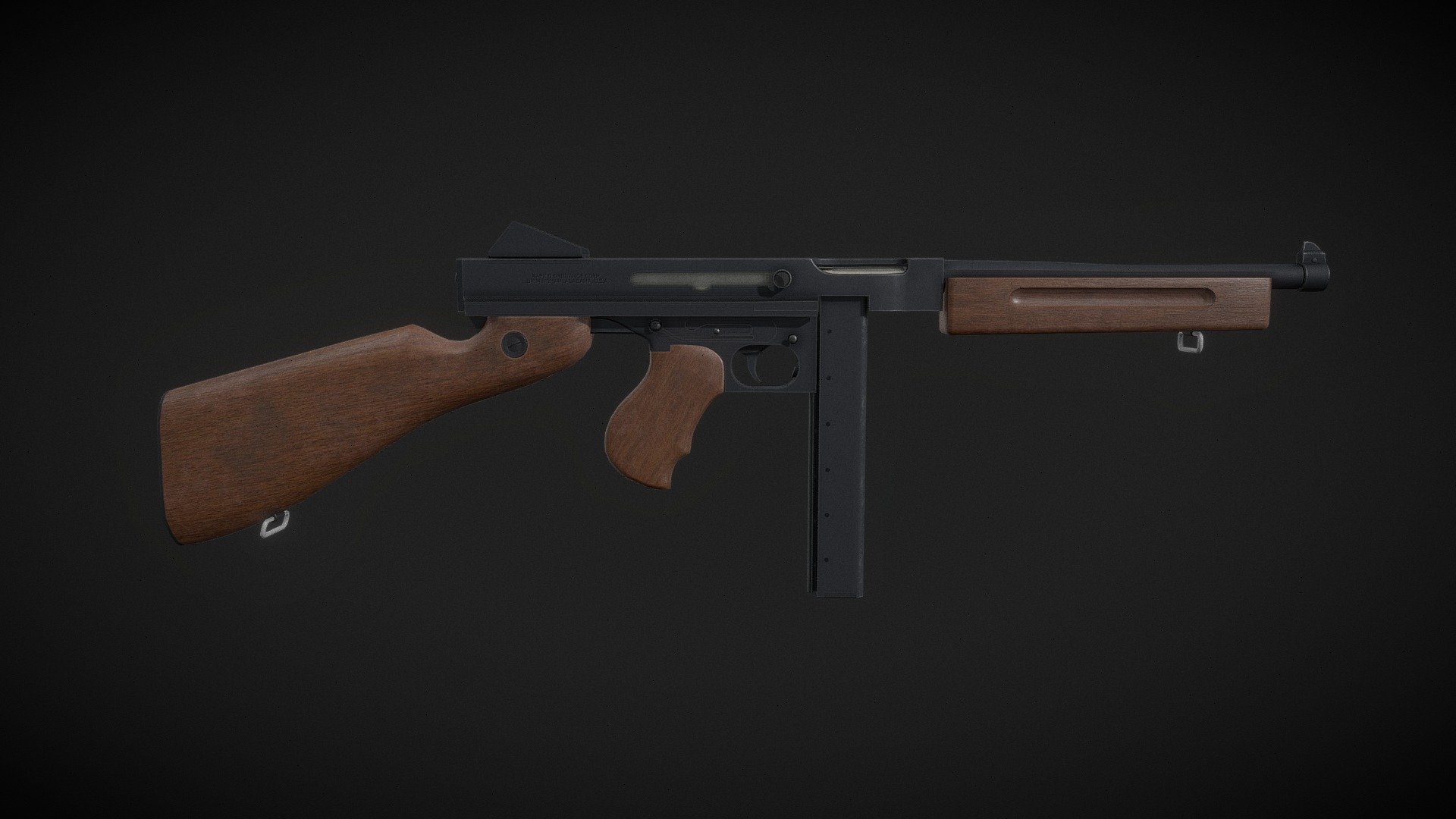 Thompson M1A1 - Download Free 3D model by PolyRapido [8ea6dea] - Sketchfab