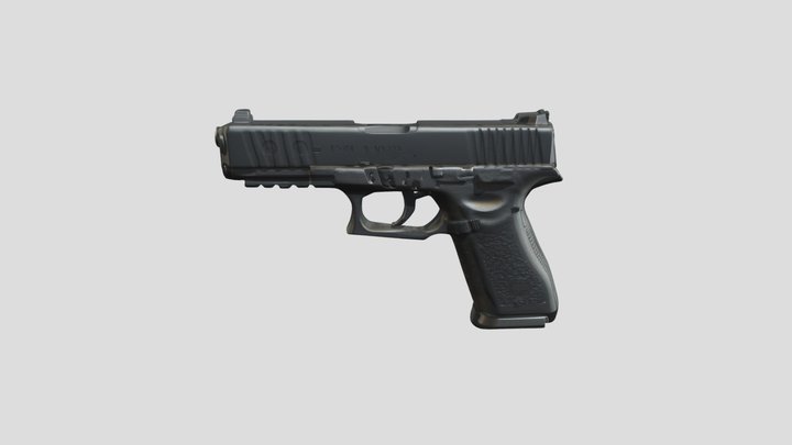 Glock 19 pistol 3D Model