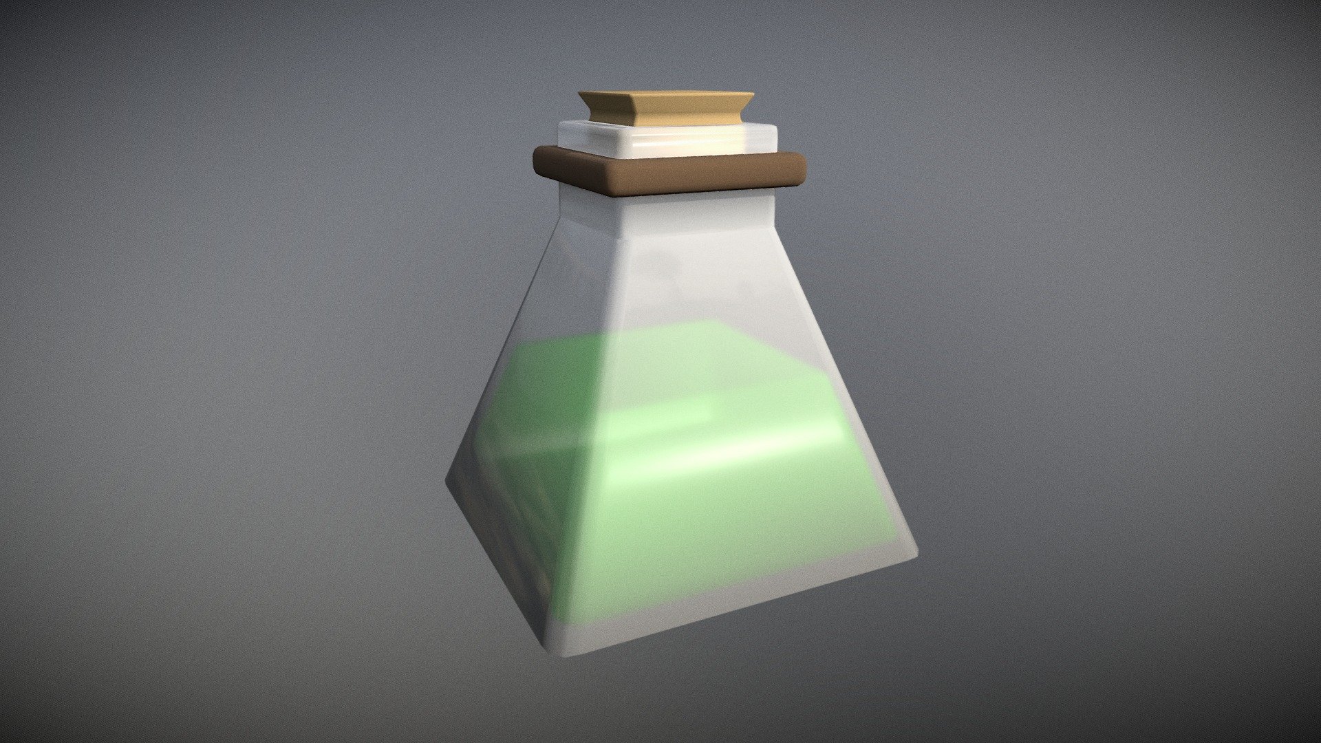 Low-Poly Fantasy Potion — Sketchfab embed 3D viewer