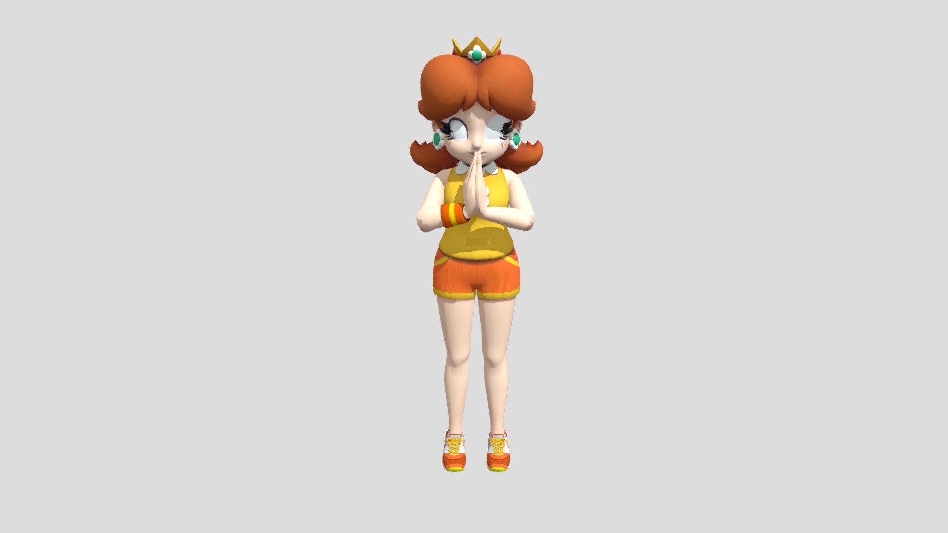Daisy holding palms together (mta) - Download Free 3D model by ...
