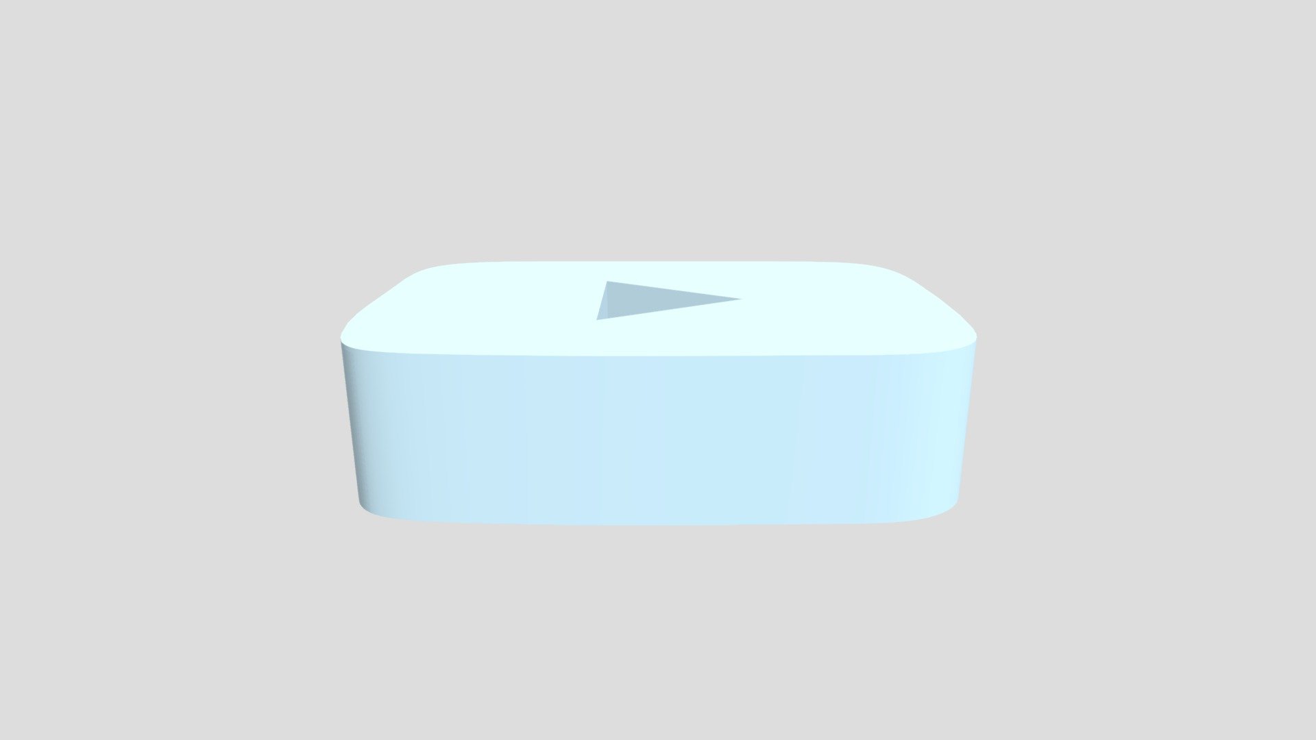3D Youtube Logo - 3D model by kg04780 [8ead299] - Sketchfab
