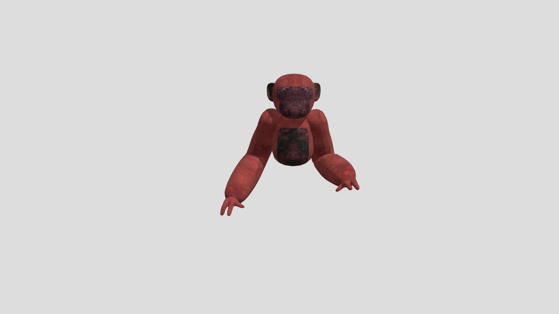 Scared chimp my custom monster - Download Free 3D model by Moe The ...