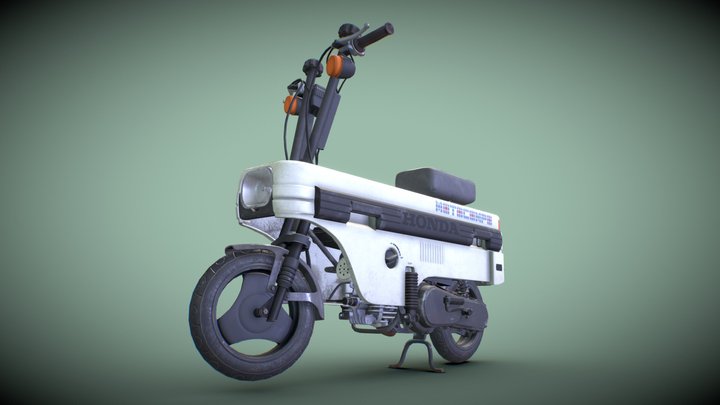 Honda Motocompo PBR 3D Model