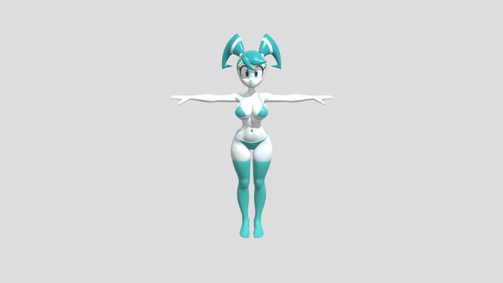 Cartoon Robot 3D Model