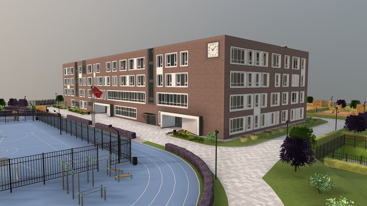 School complex 3D Model