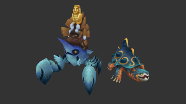 Runescape - Eastern lands Crab And Turtle 3D Model