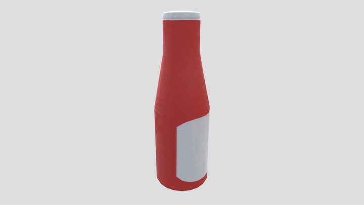 Ketchup Bottle 3D Model
