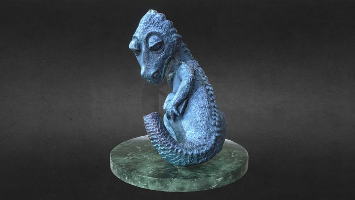 The dragon statue 3D Model