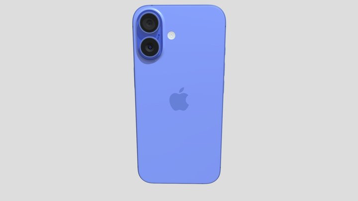 iPhone 16 Ultramarine (fixed) 3D Model