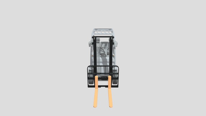 Forklift Texture Test 3D Model