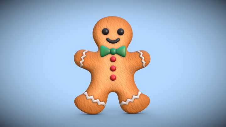 Christmas Cookie 3D Model