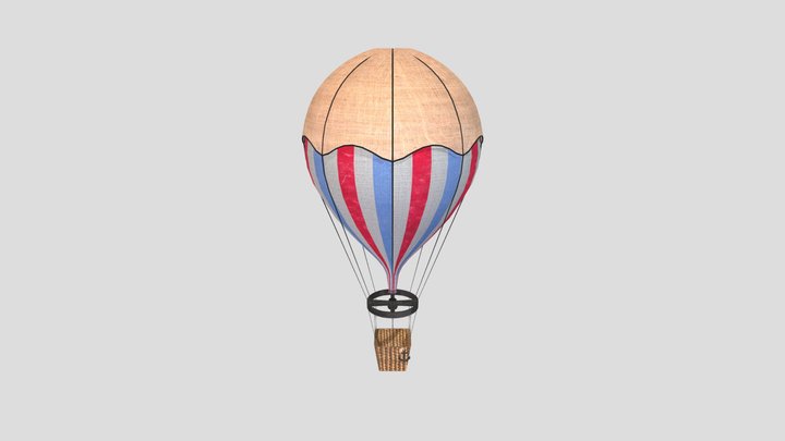 Hot Air Balloon 3D Model