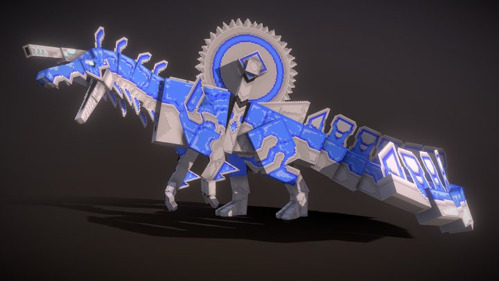 SpinoSAWrus - Heroic Blue Machine 3D Model