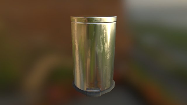 Rubbish Bin 3D Model