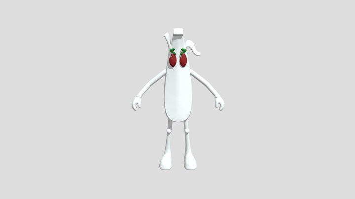 Toon Peely Fortnite 3D Model