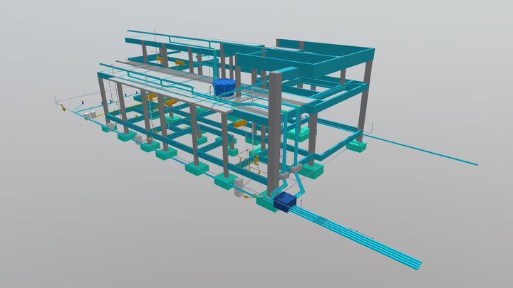 Projeto Hidrossanitário 3D - Odacir Maisa 3D Model