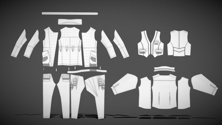 Apocalyptic Suit For Ray II Pattern Making – Gratis 3D-model STL