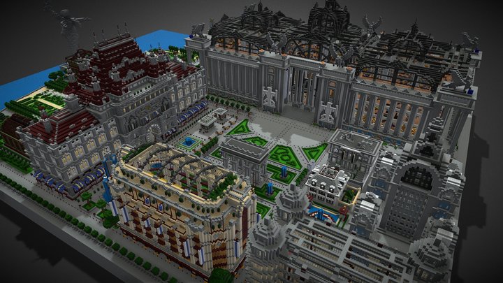 Imperial Cityscape - Minecraft 3D Model