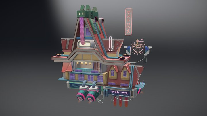 Guest House 3D Model