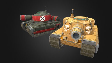 Chibi Tanks 3D Model