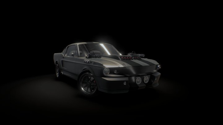 Mustang GT 500 war machine 3D Model