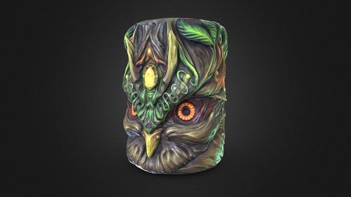 Owl totem 3D Model