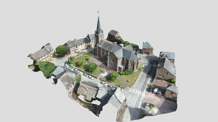 Eglise de Concoret 3D Model