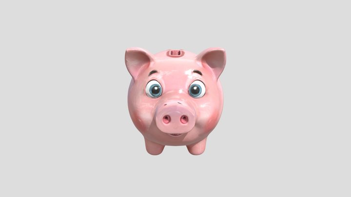 Smiling Piglet 3D Model