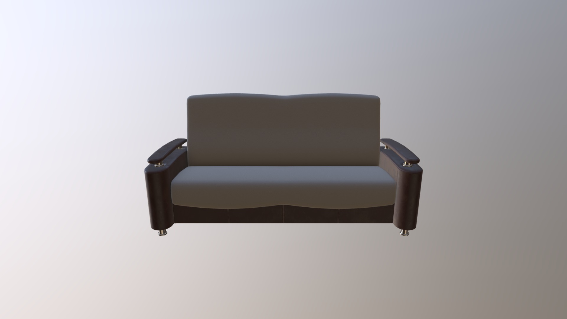 3D model Rondo sofa - This is a 3D model of the Rondo sofa. The 3D model is about a grey office chair.