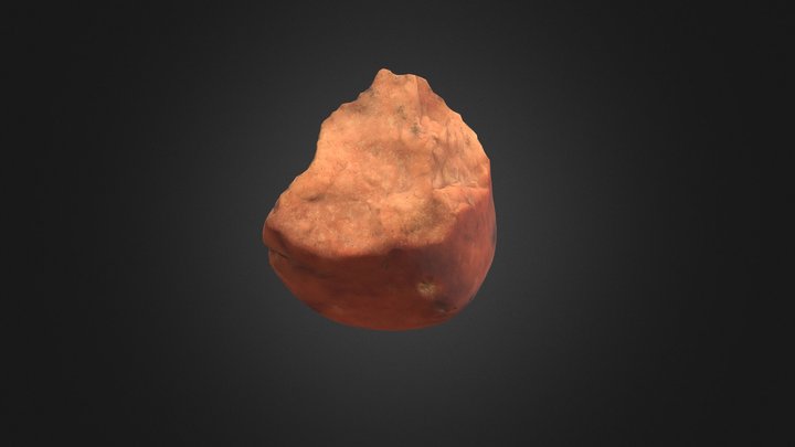 Rough flaked pebble chopper from Wadi el-Hudi 3D Model