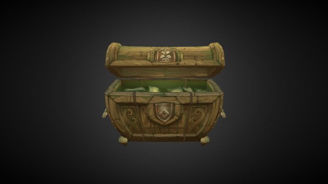 Swamp Treasure Chest 3D Model