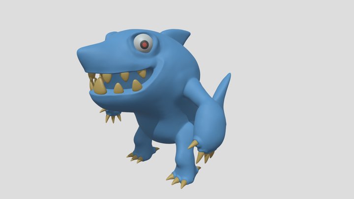 Shark Monster 3D Model