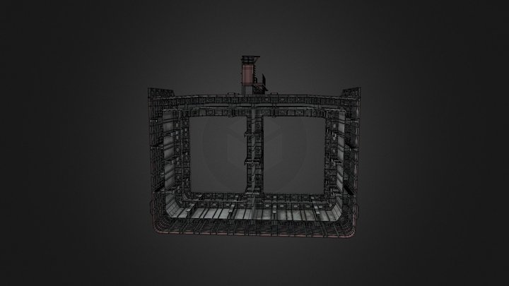 tanker-ship-section 3D Model