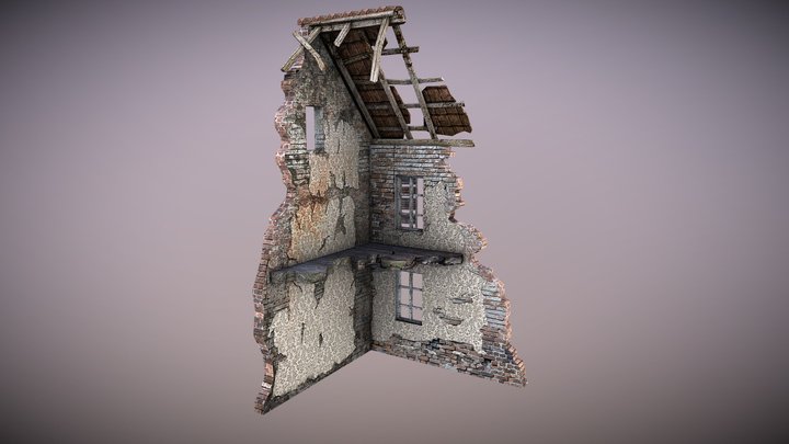 Ruined Building 3 3D Model