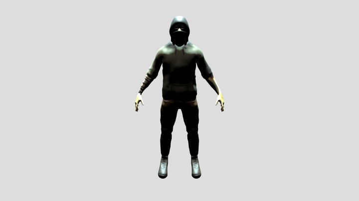 Hooded Man 3D Model