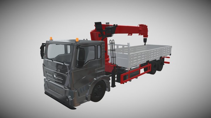 Howo Crane Manipulator Truck Sunhunk S3005 3D Model