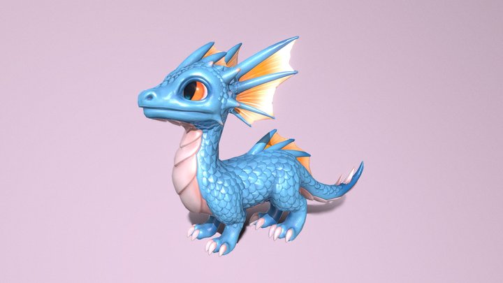 Baby dragon 3D Model