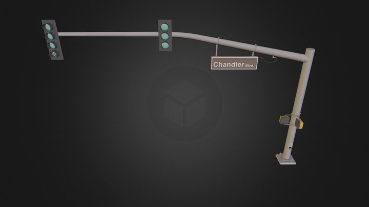 Street Light 02.3ds 3D Model