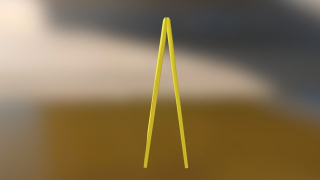 Wet Floor Sign 2 3D Model