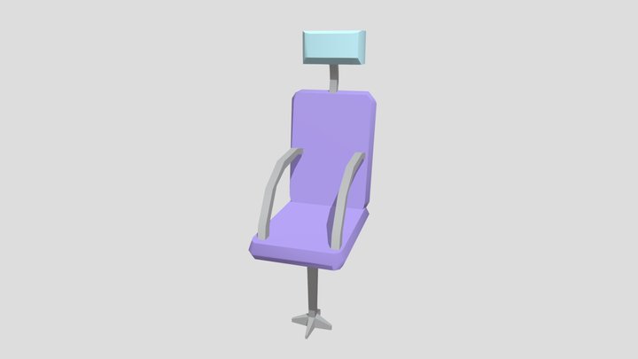 gaming chair low poly 3D Model