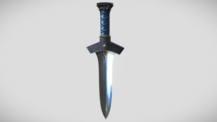 Fantasy Dagger Low-Poly 3D Model