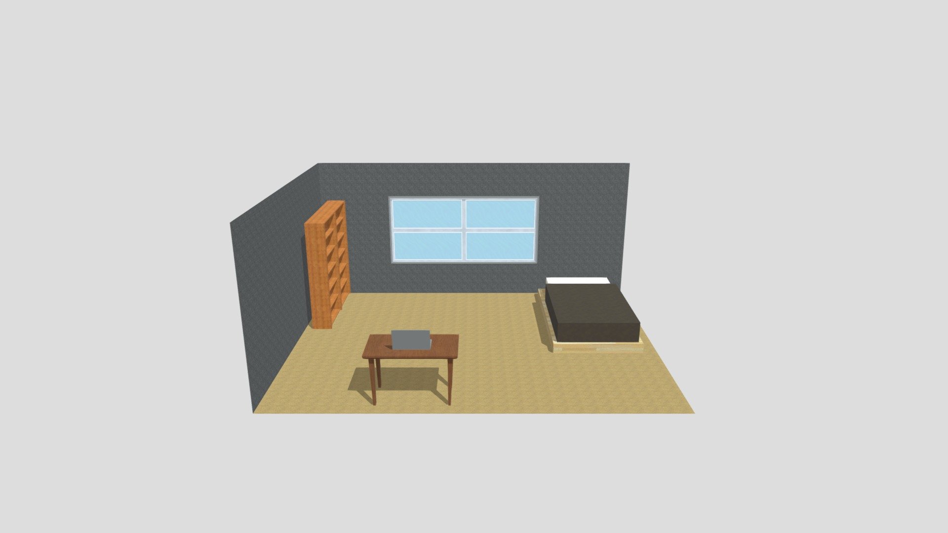 Bedroom Download Free 3d Model By Dusku [8ec2e6f] Sketchfab