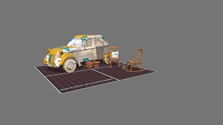 Grandma's House - Unwrap 2 More detailed props 3D Model